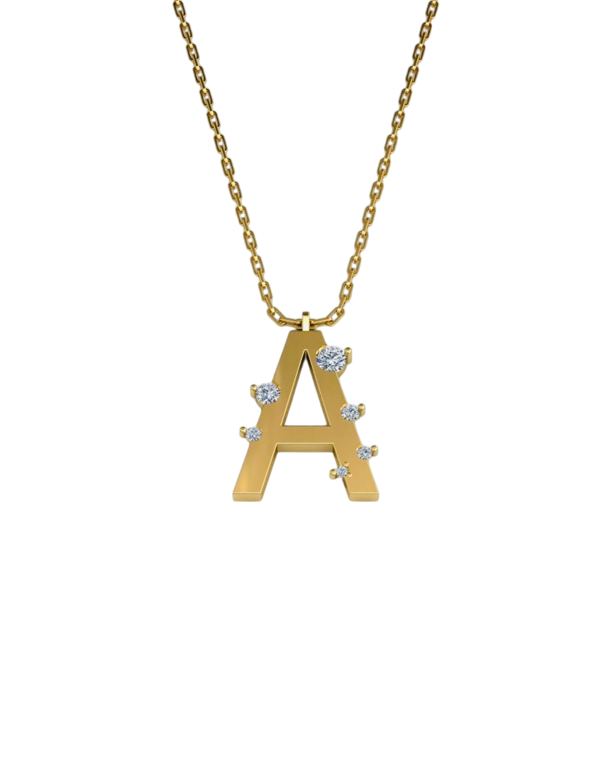 ALTINPEK A PIRLANTA HARF KOLYE 