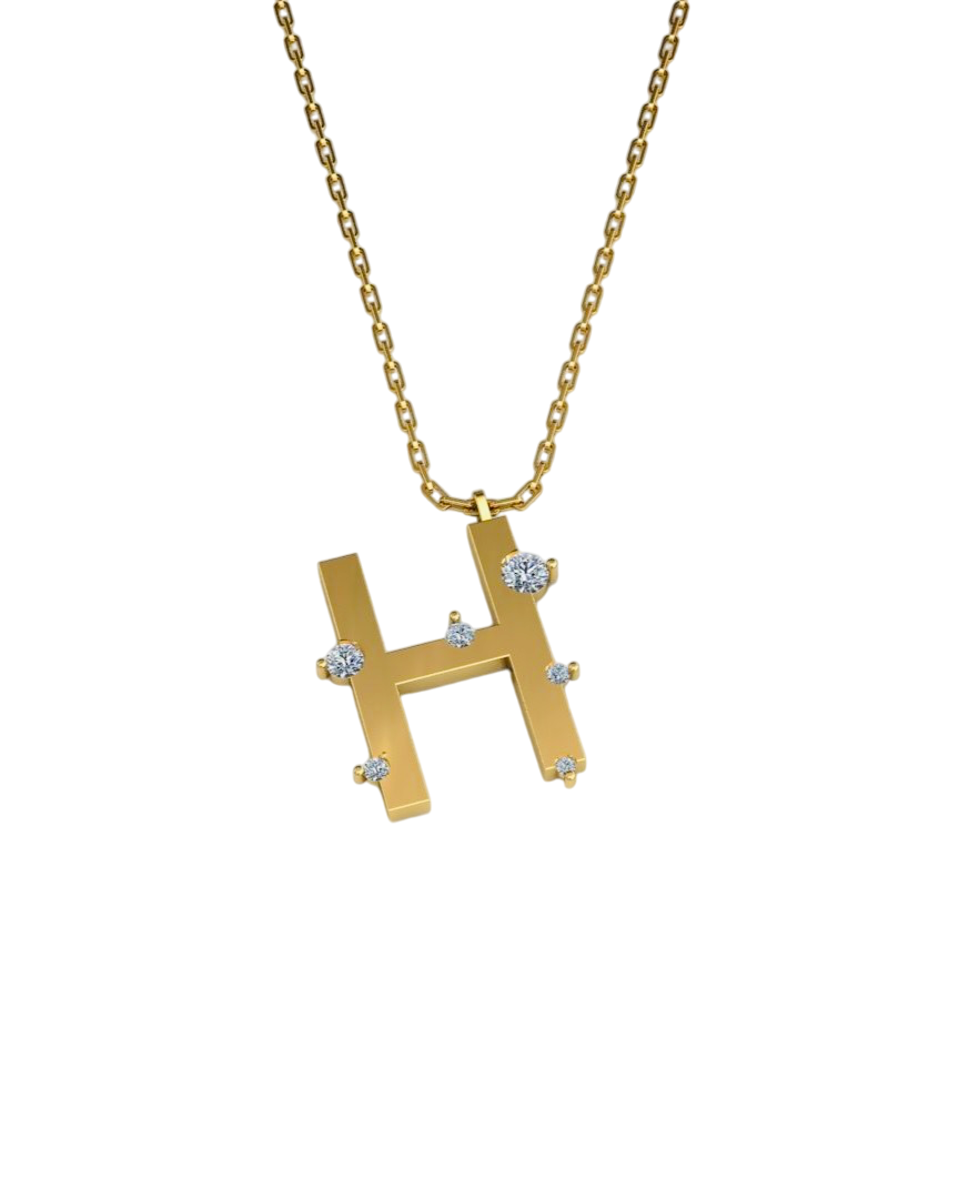 ALTINPEK H PIRLANTA HARF KOLYE