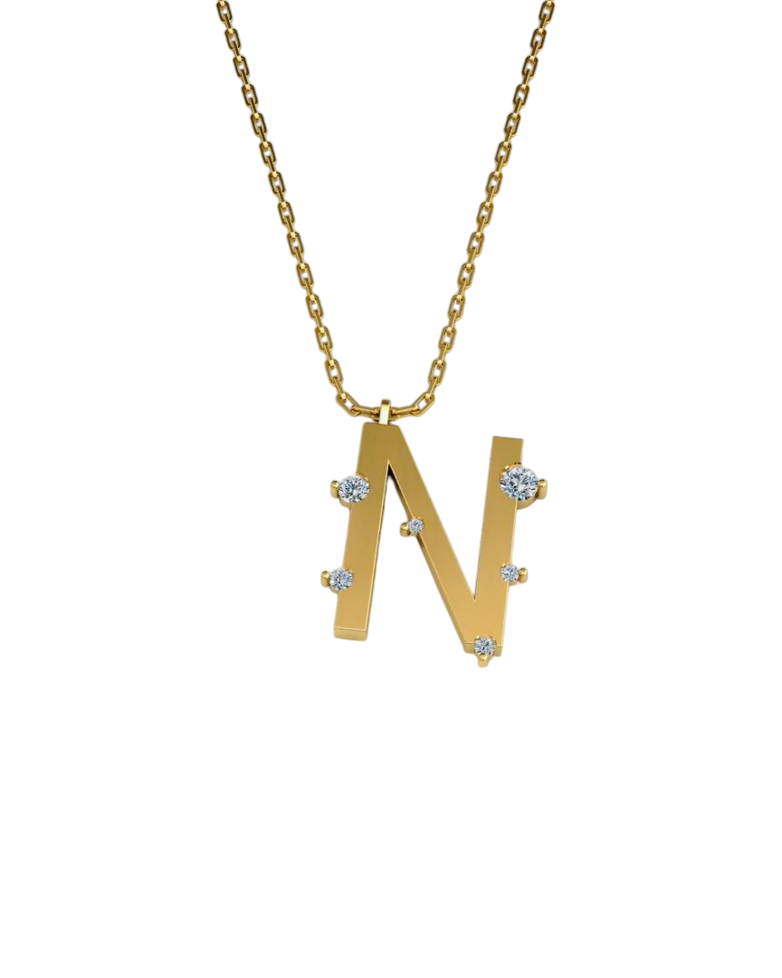 ALTINPEK N PIRLANTA HARF KOLYE